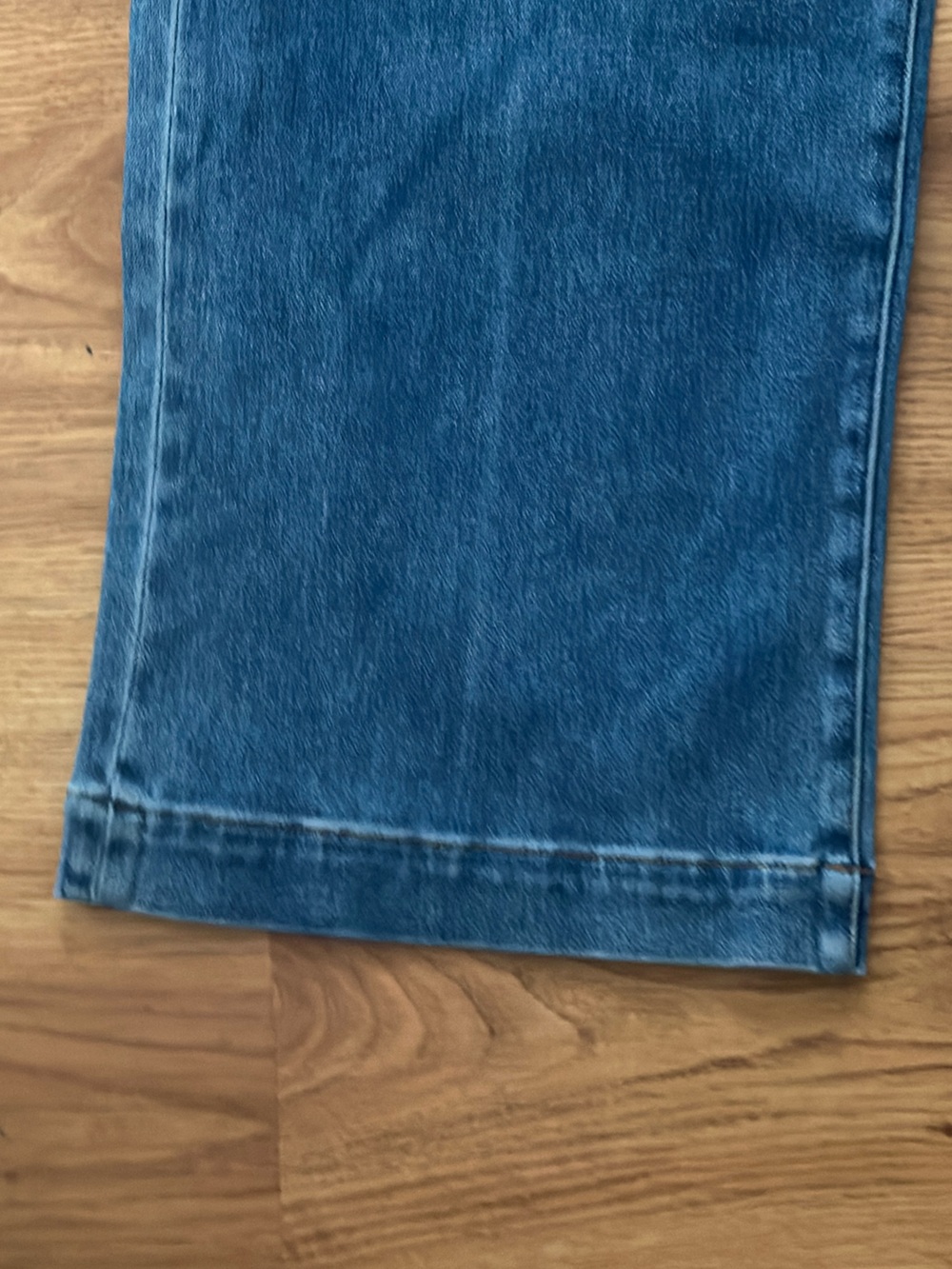 Flying Monkey Wide Leg Flare Jeans - Blue Denim - Picture 5 of 16